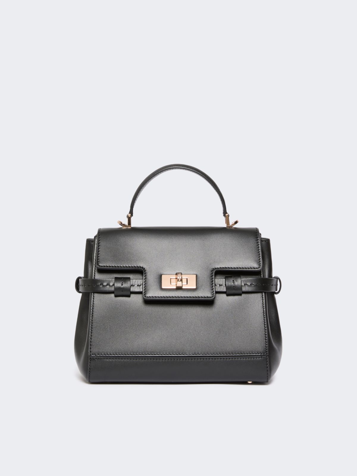 Smooth leather handbag - BLACK - Max Mara - 9