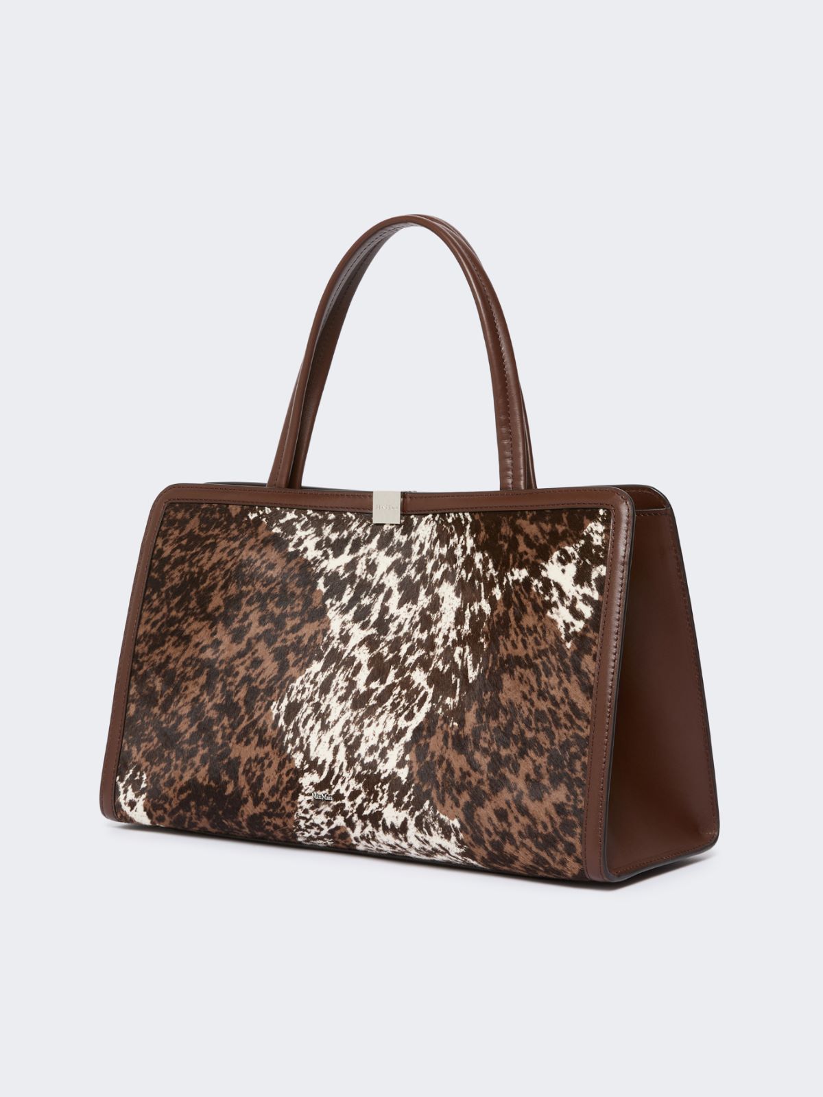 Torba Tote ze skóry końskiej - BIAŁY - Max Mara - 2