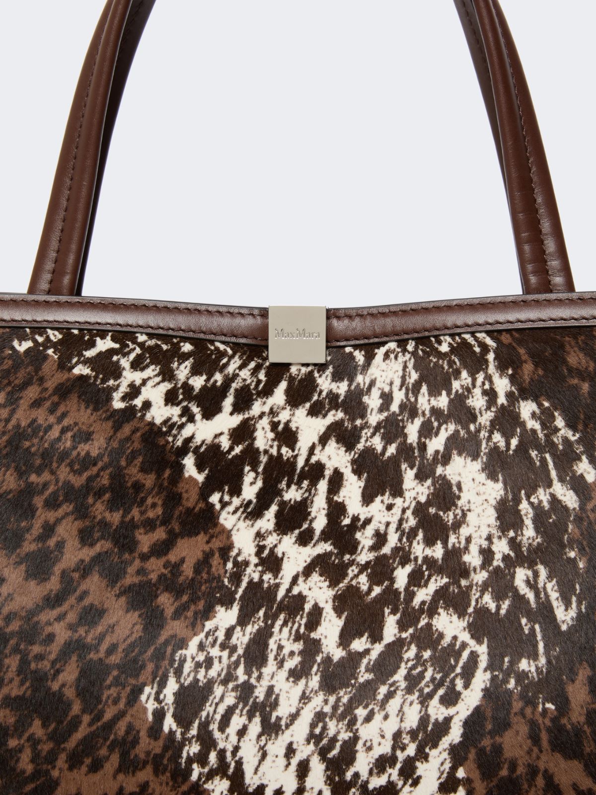 Torba Tote ze skóry końskiej - BIAŁY - Max Mara - 4
