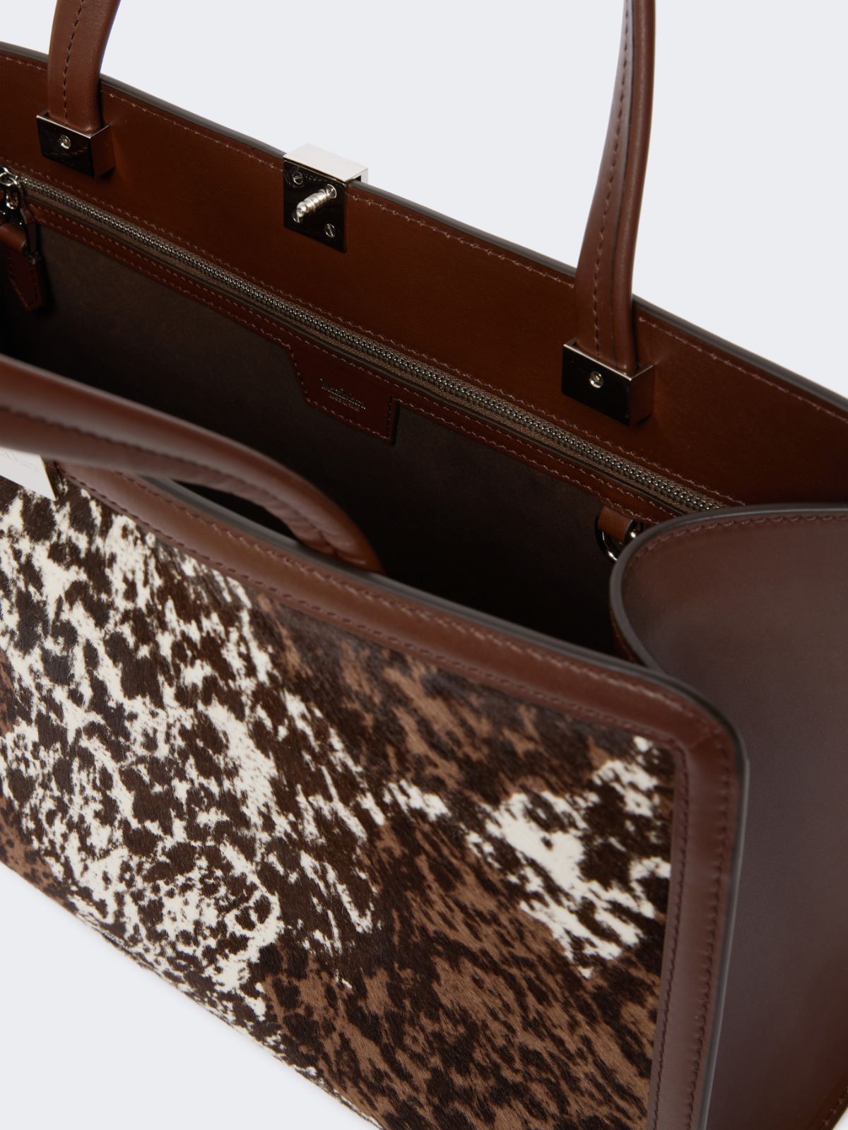 Torba Tote ze skóry końskiej - BIAŁY - Max Mara - 5