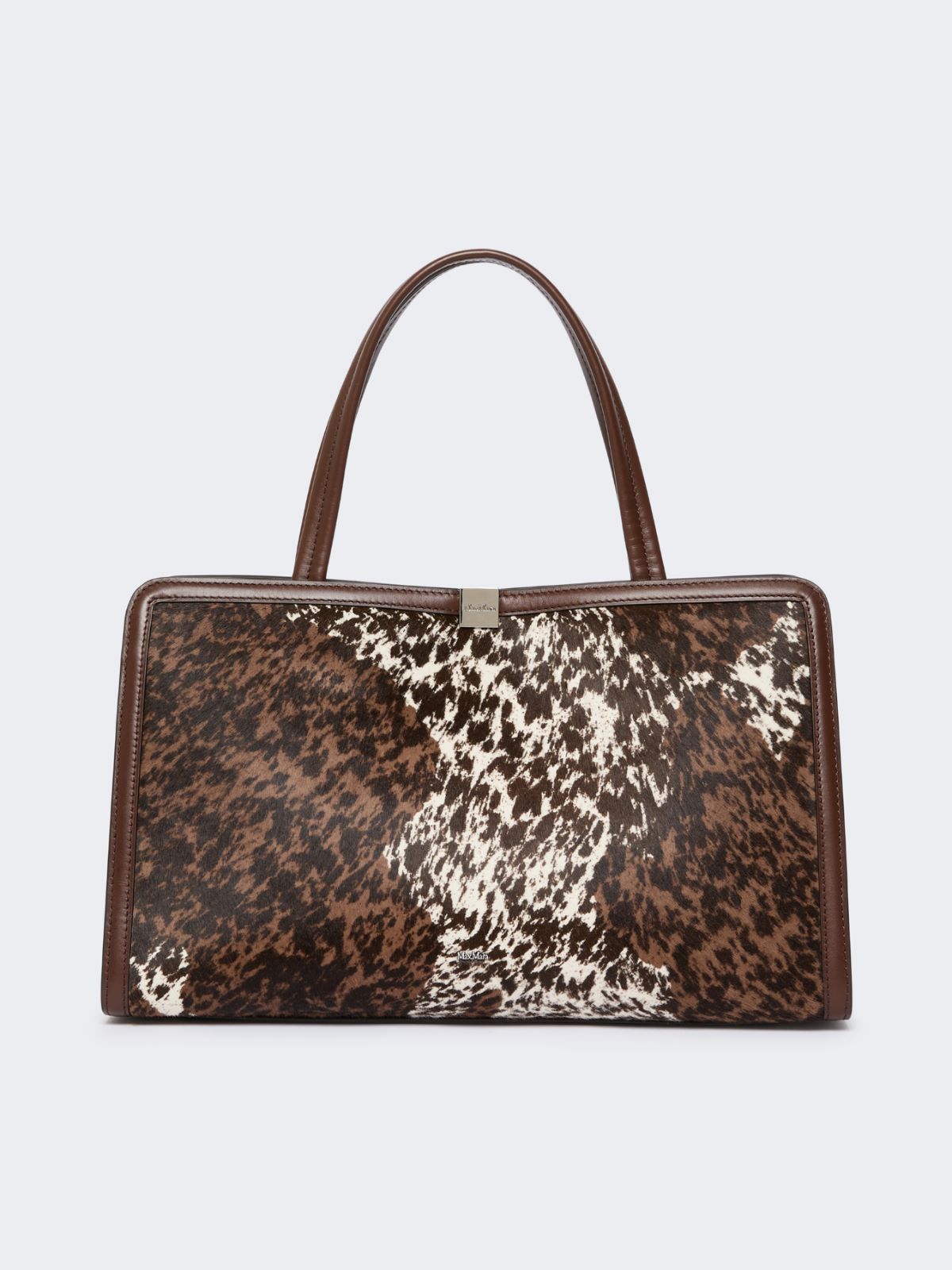 Torba Tote ze skóry końskiej - BIAŁY - Max Mara