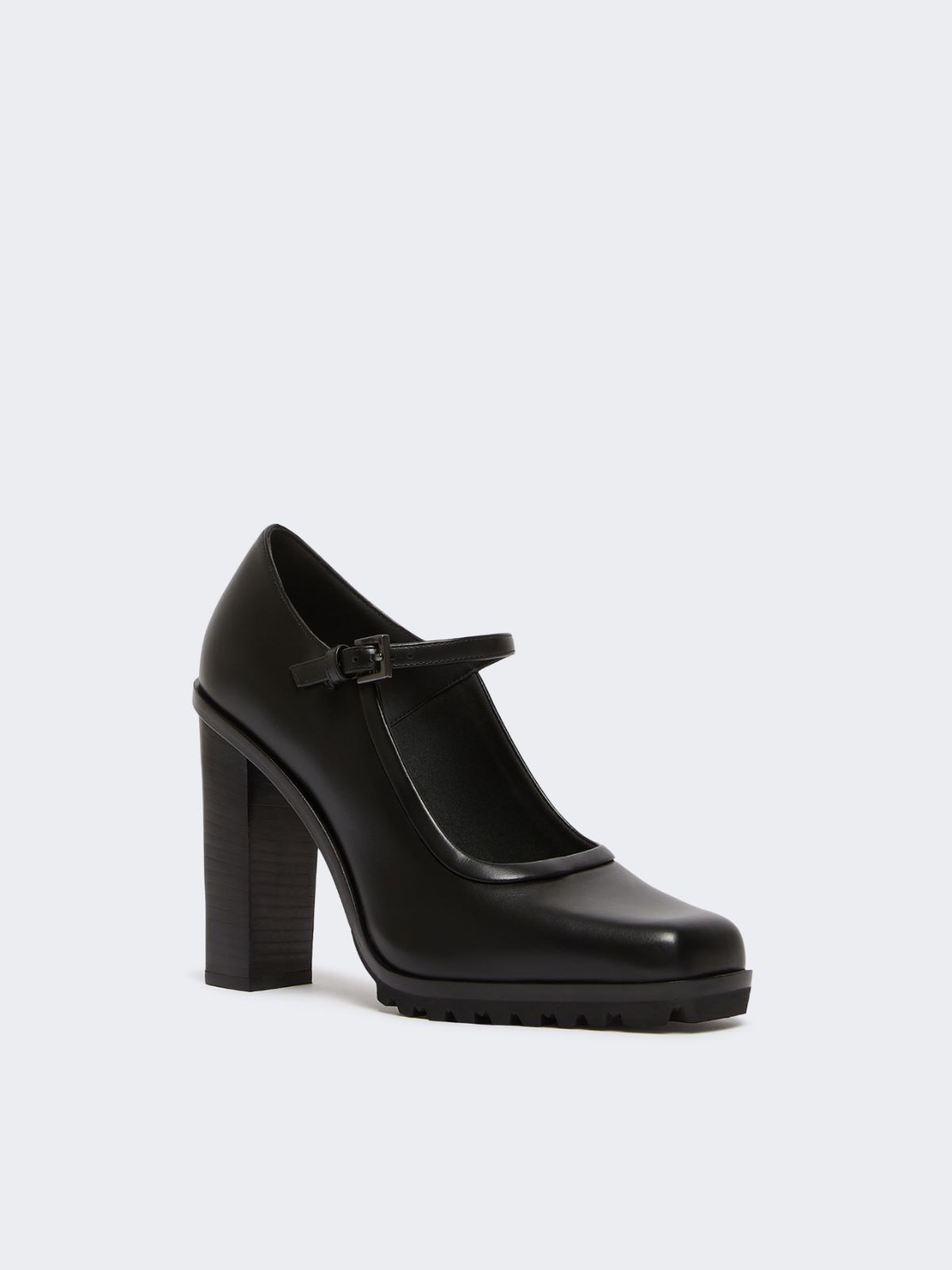 Mary Janes in leather - BLACK - Max Mara - 2