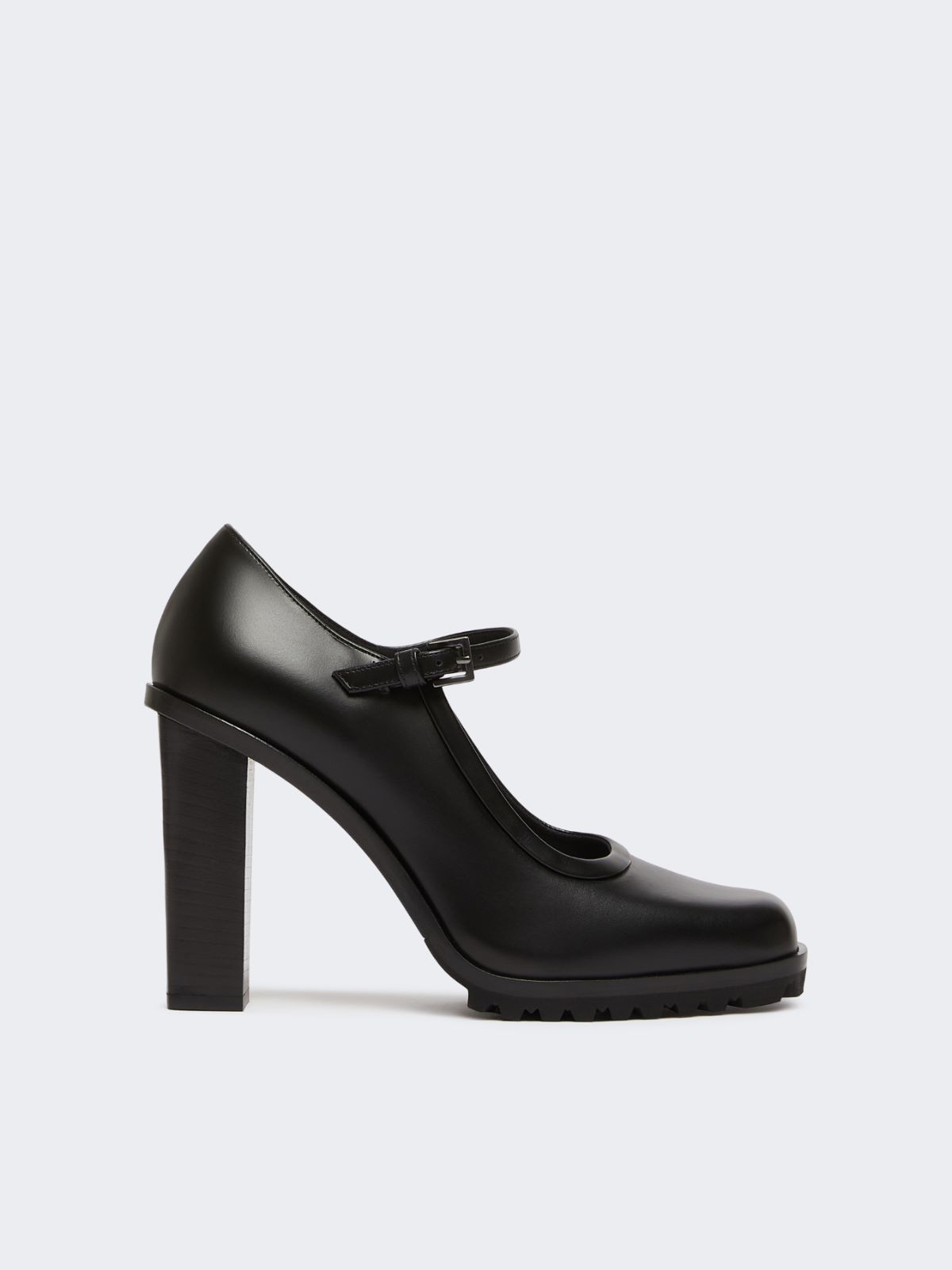 Mary Janes in leather - BLACK - Max Mara