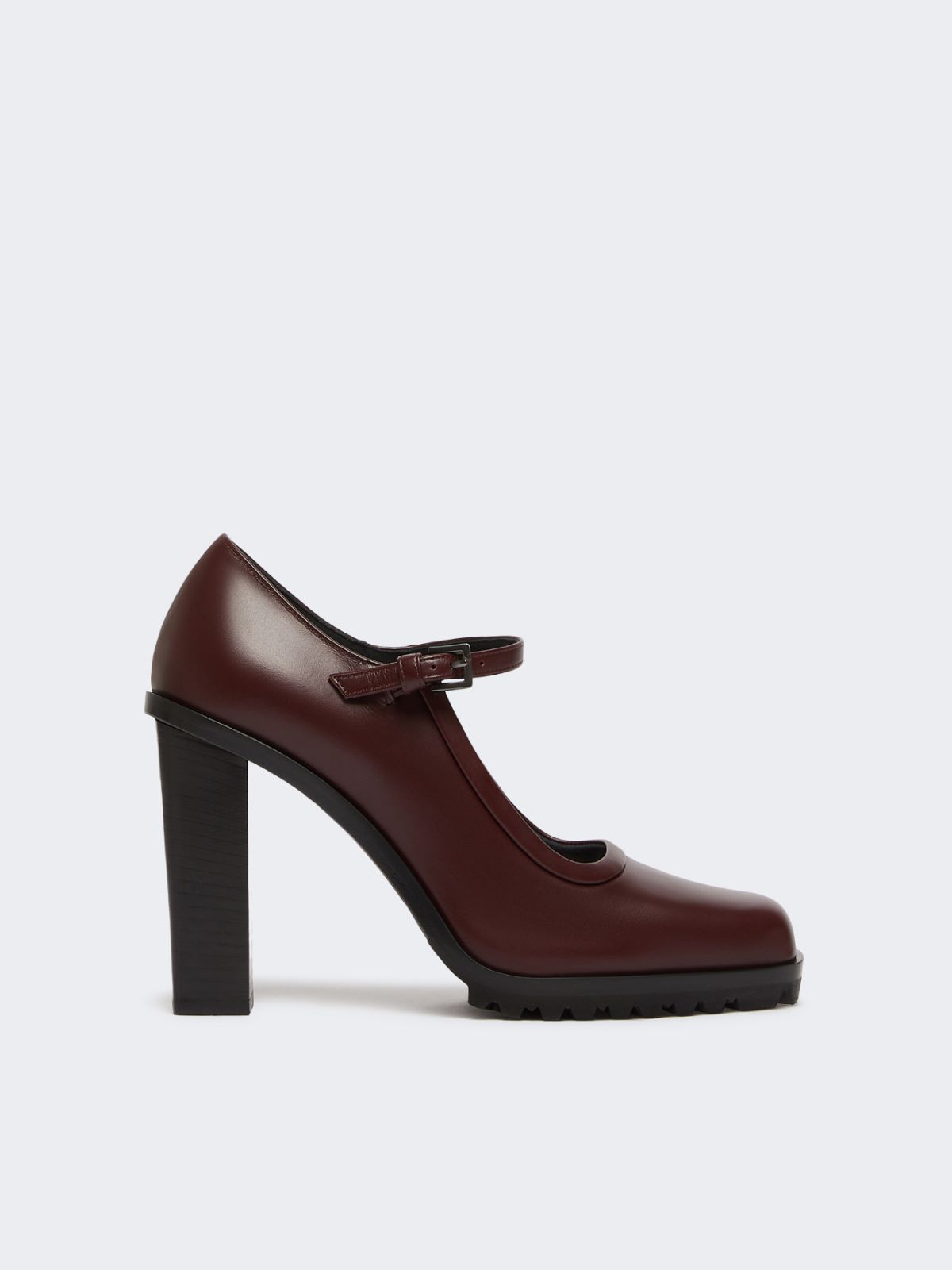 Merceditas de piel - GRANATE - Max Mara