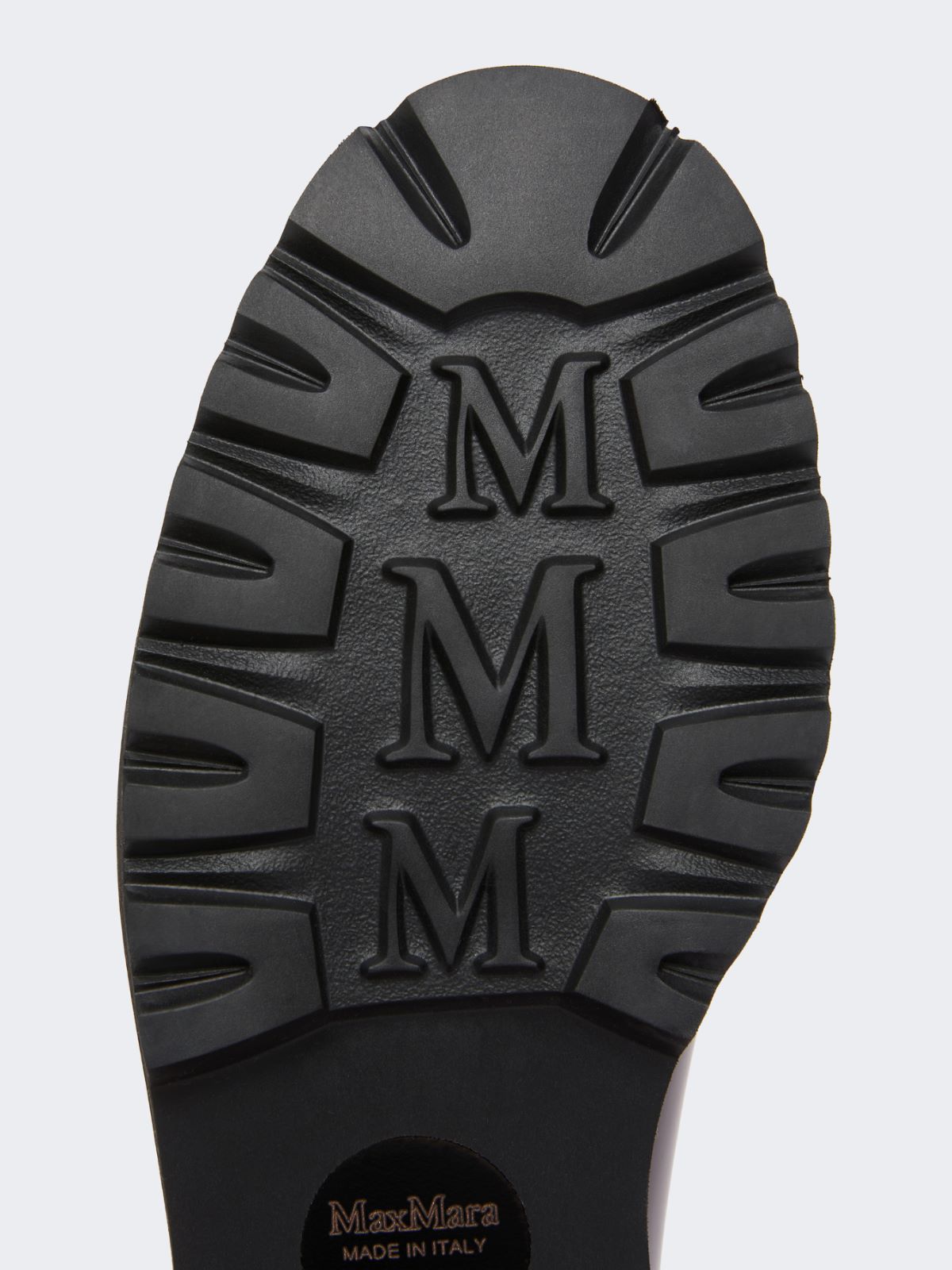 Leather and suede lace-up shoes - BORDEAUX - Max Mara - 6