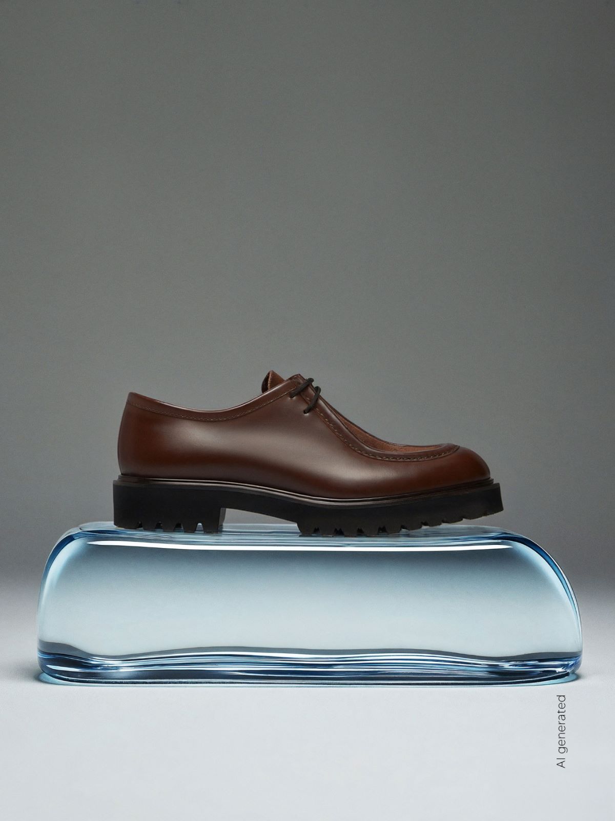 Zapato con cordones de piel y ante - CAFE - Max Mara