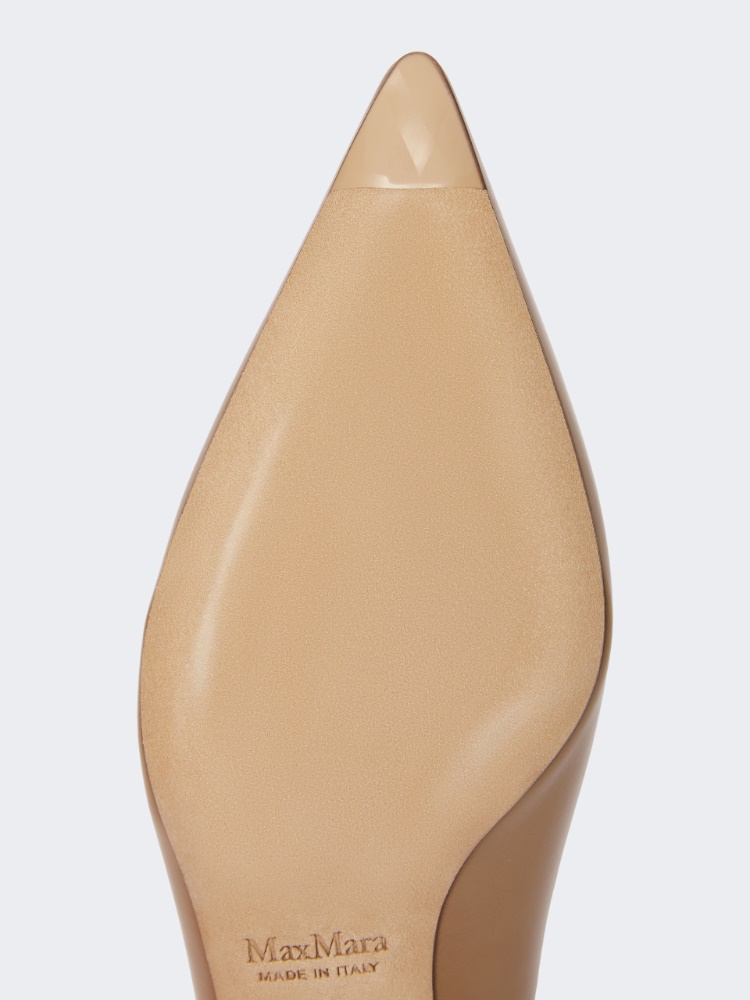 キッテンパンプ] スムース レザー パンプス, camel