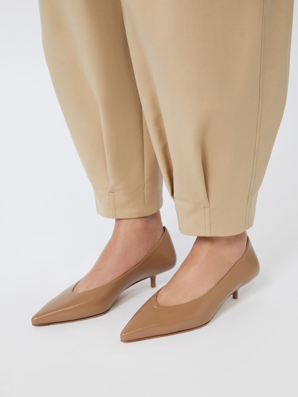 키튼펌프 레더 펌프스 - CAMEL - Max Mara - 12