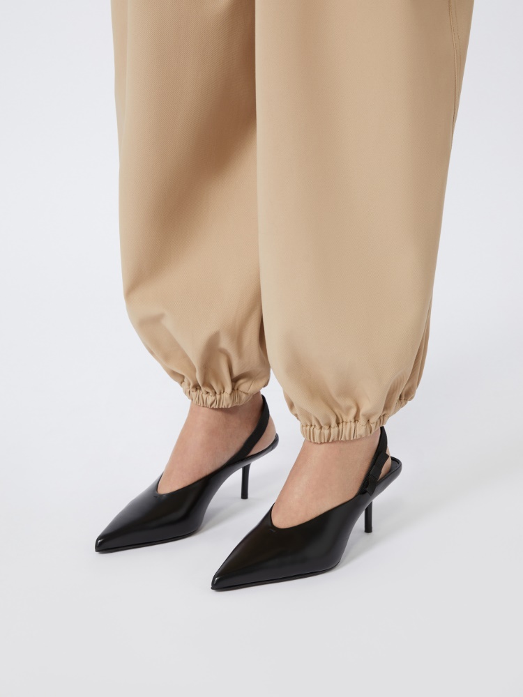 関税込☆Max Mara☆レザー製 スリング バックパンプス380 ボースリンギー] カーフスキン ポインテッドトゥ スリングバック