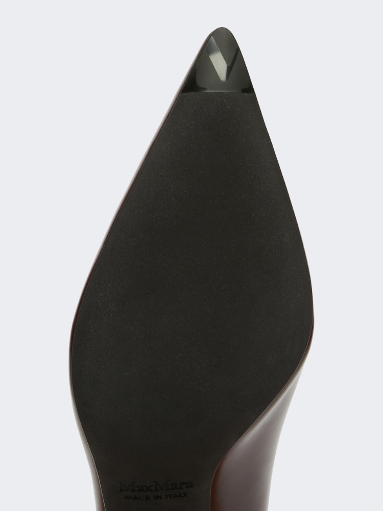 直営♪Max Mara Accessori スムースレザー デコルテ LIGHTPUMP Smooth leather court shoes, bordeaux | 