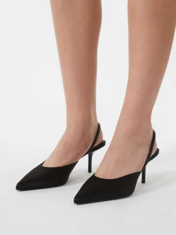 パンプス Max Mara Gallico Silver Slingback Pumps weekend-by-maxmara-Silver-