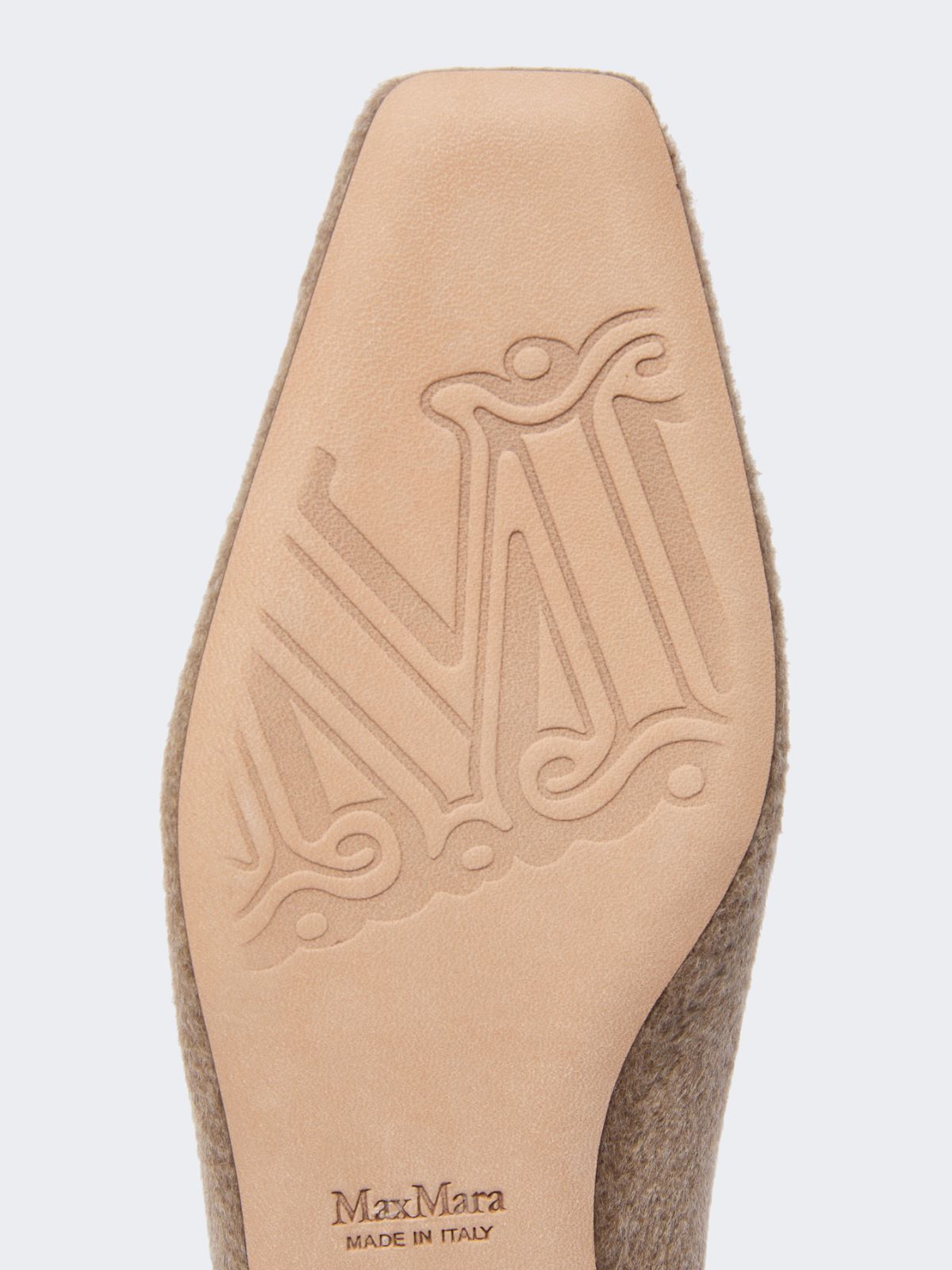 Baleriny z kaszmiru i skóry - BRĄZOWY - Max Mara - 5