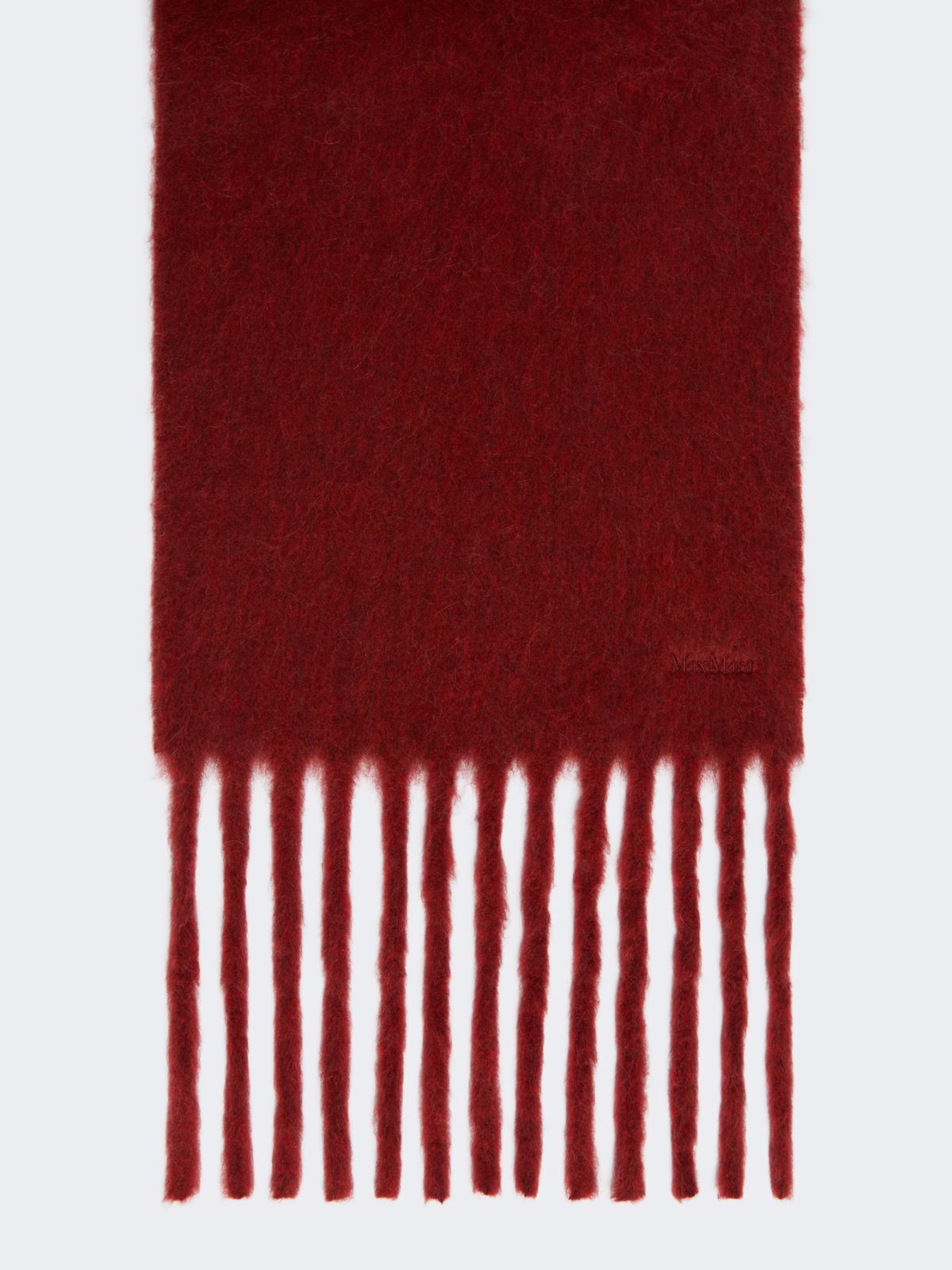 Alpaca-blend scarf - BORDEAUX - Max Mara