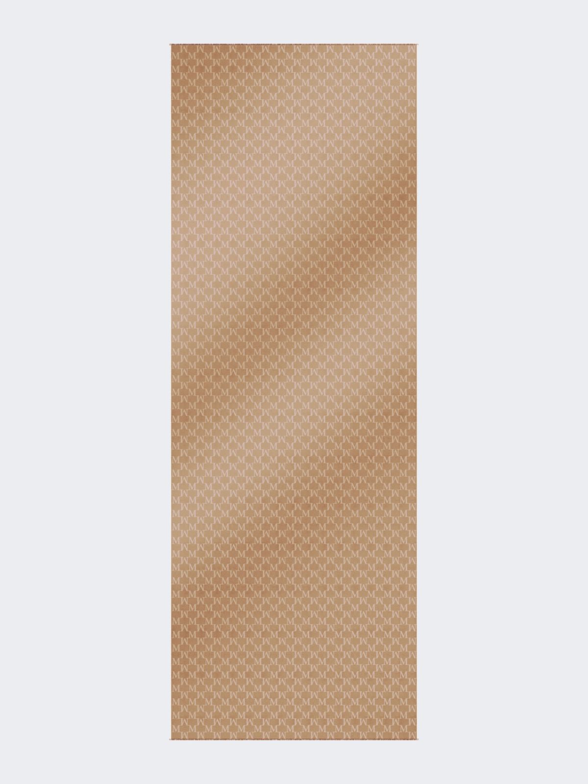 Monogram wool stole - CAMEL - Max Mara - 9