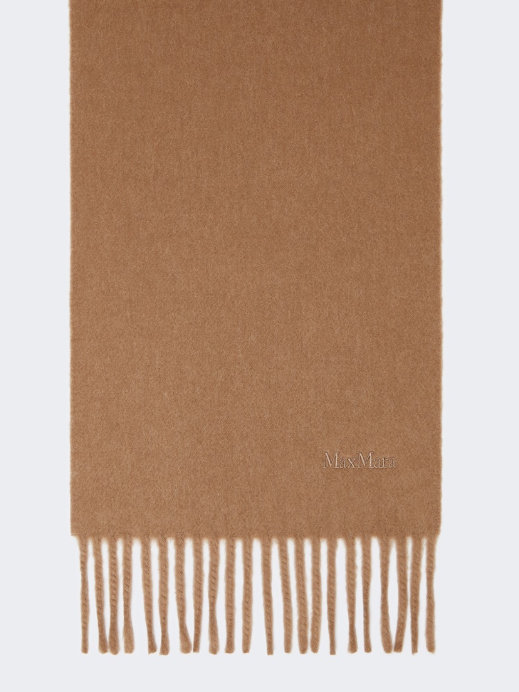 Embroidered wool scarf - CAMEL - Max Mara