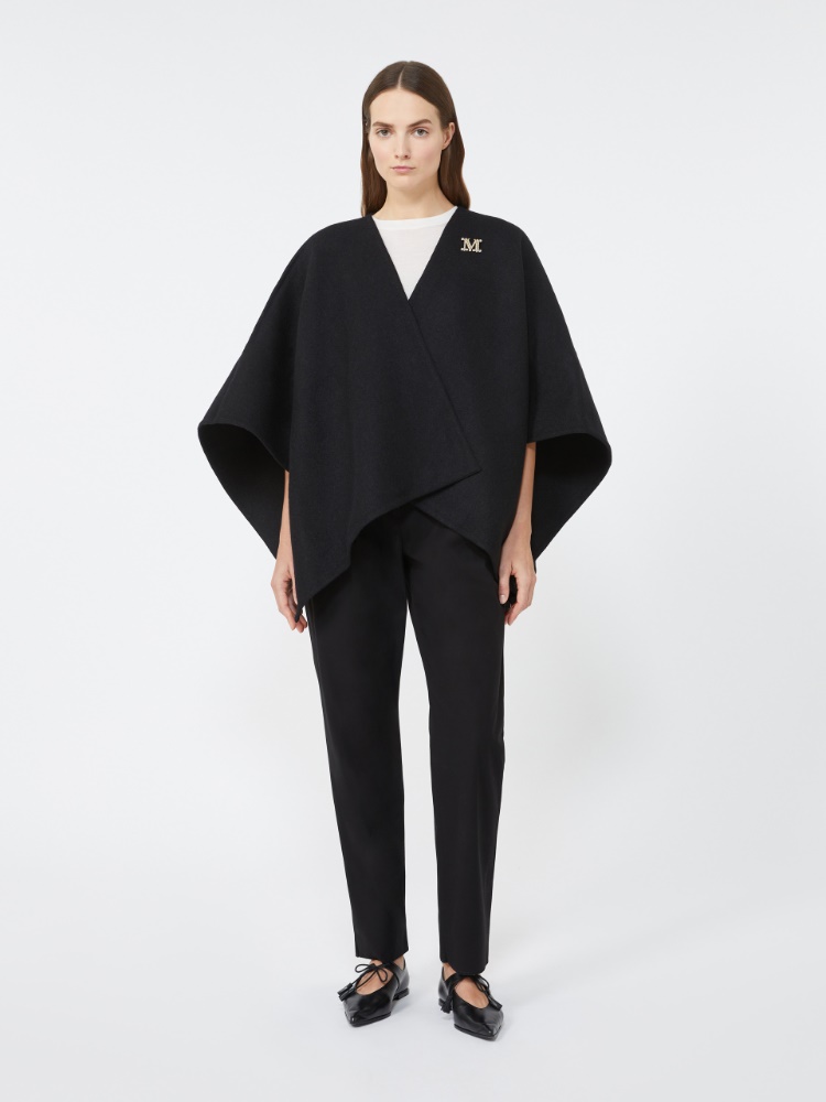 세르라 알파카 케이프 - BLACK - Max Mara