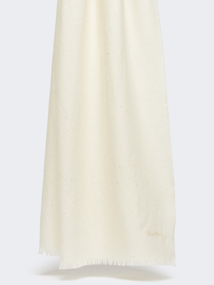 Cashmere and silk stole - OPTICAL WHITE - Max Mara