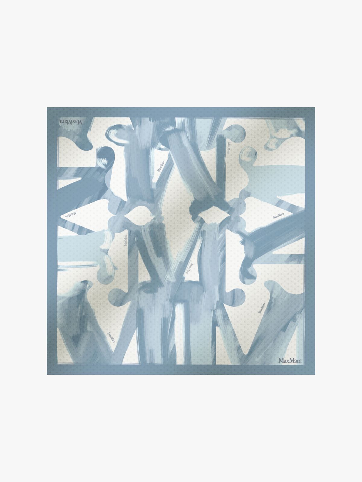Printed silk scarf - LIGHT BLUE - Max Mara - 6