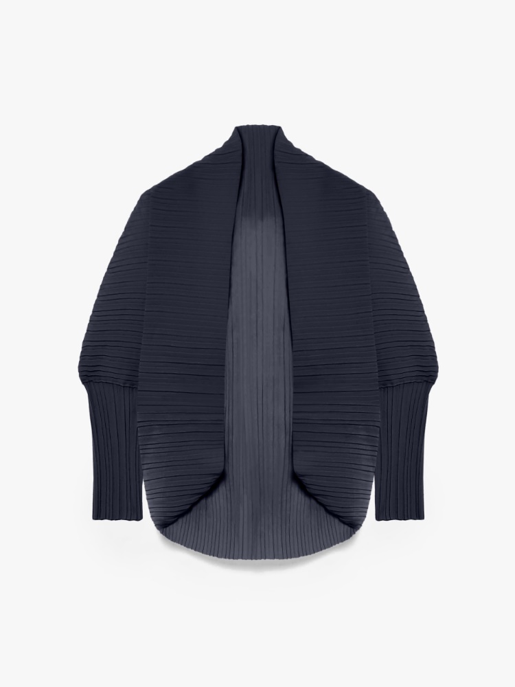 Pleated fabric shrug - MIDNIGHTBLUE - Max Mara