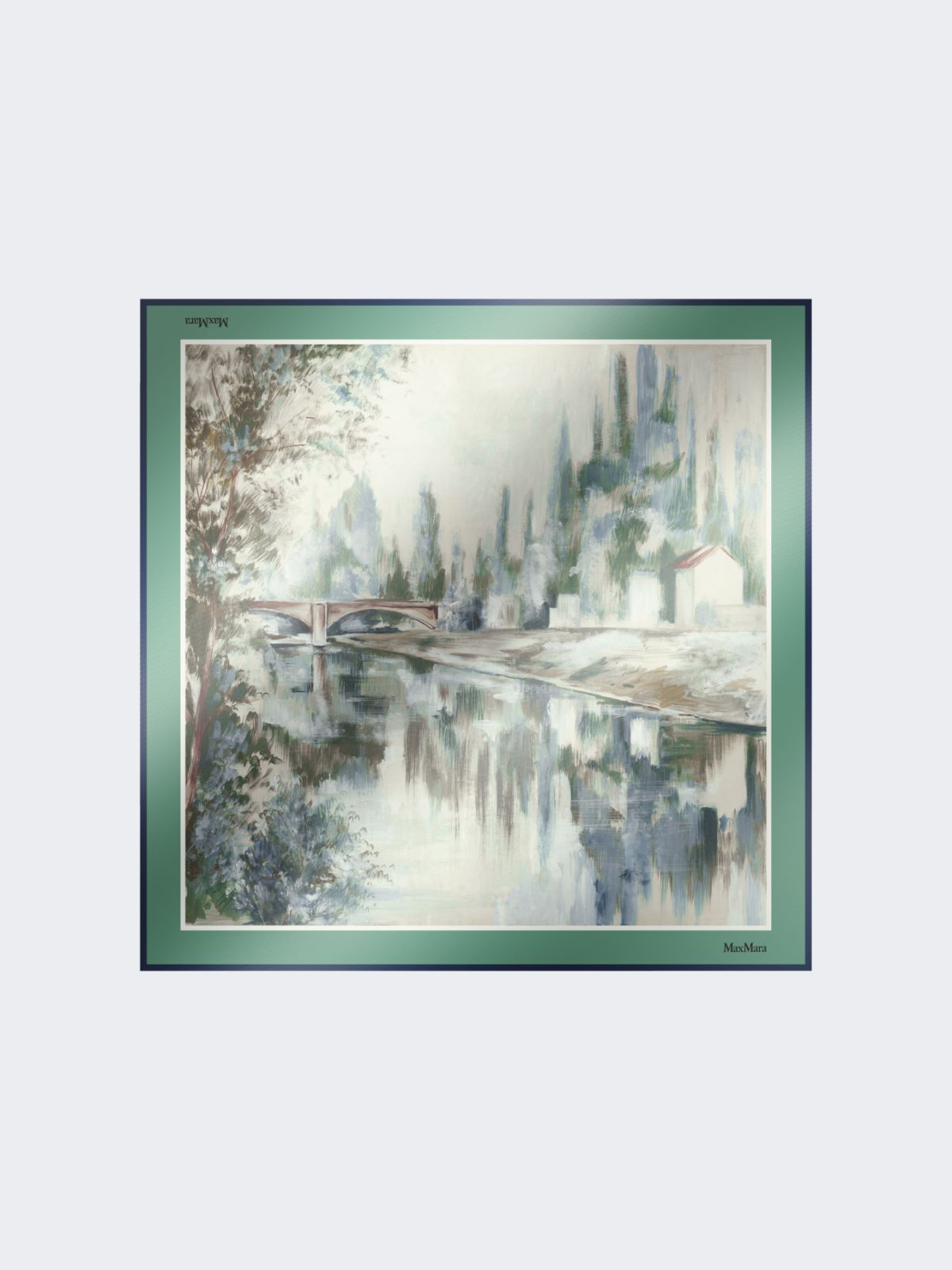 Printed silk foulard - LIGHT BLUE - Max Mara - 9