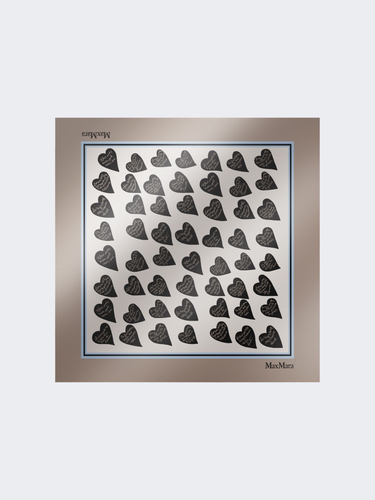 Printed silk twill foulard - BLACK - Max Mara - 9