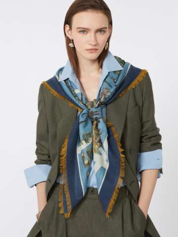 【関税＆送料込み】Max Mara Persia Scarf 138X138 Cm Accesso Women's Scarves and Foulards | Max Mara