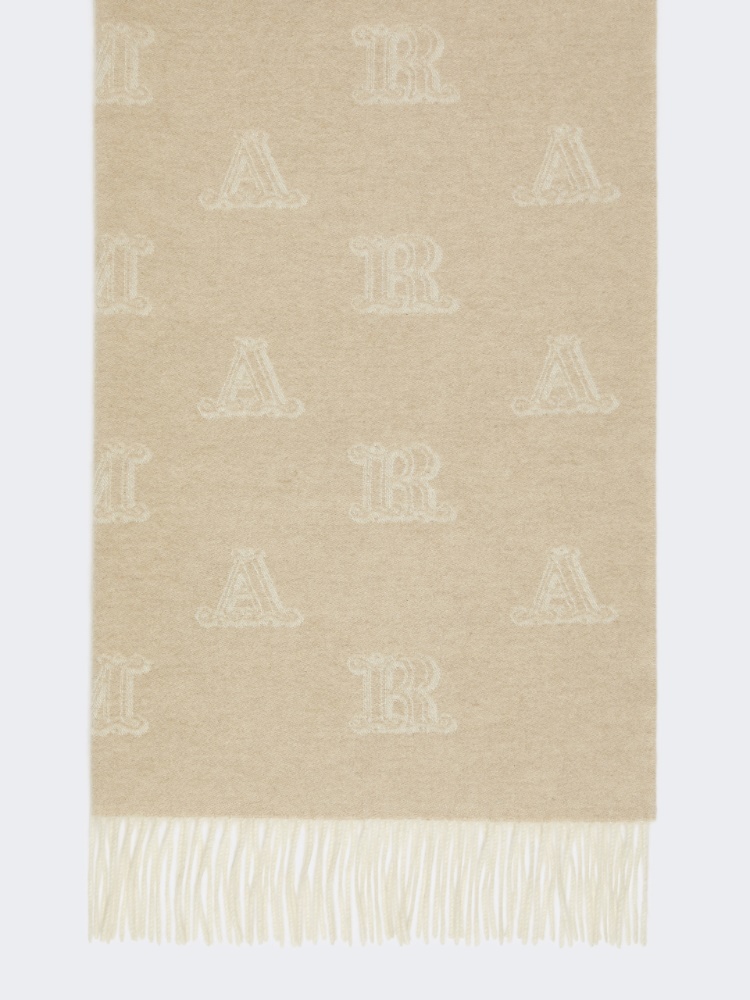 Jacquard cashmere stole - BEIGE - Max Mara