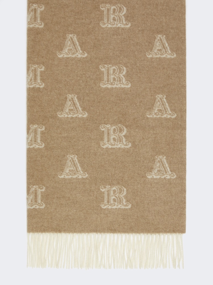 Jacquard cashmere stole - BEIGE - Max Mara