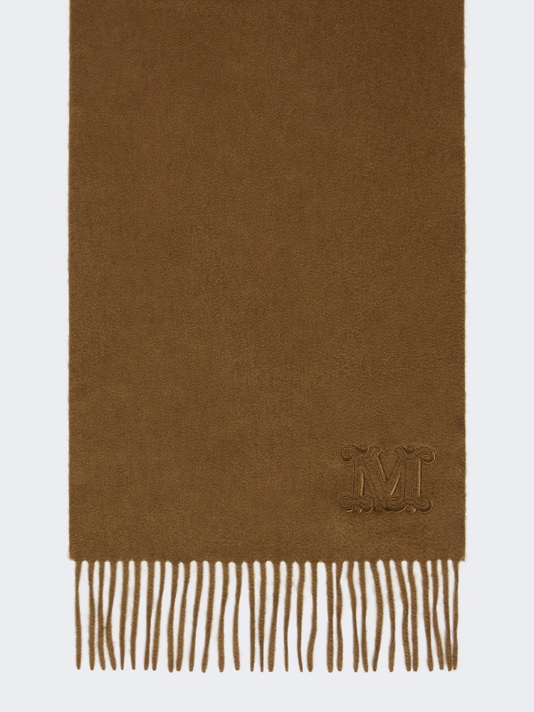 Monogram-embroidered cashmere stole - COLONIAL - Max Mara
