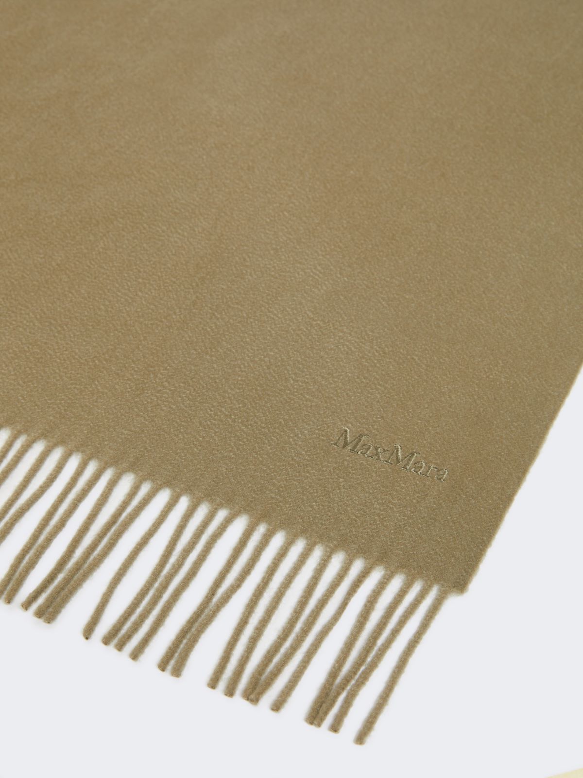 Cashmere logo stole - GREEN - Max Mara - 2