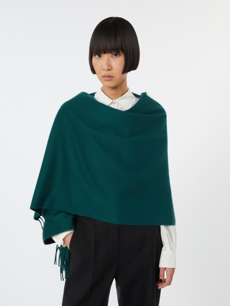 Cashmere stole with embroidery and fringing - OIL - Max Mara - 2