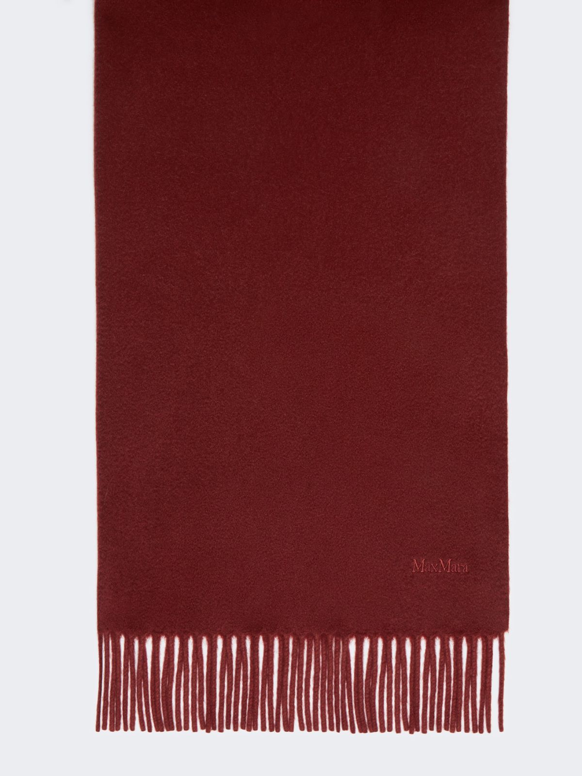 Cashmere logo stole - BORDEAUX - Max Mara