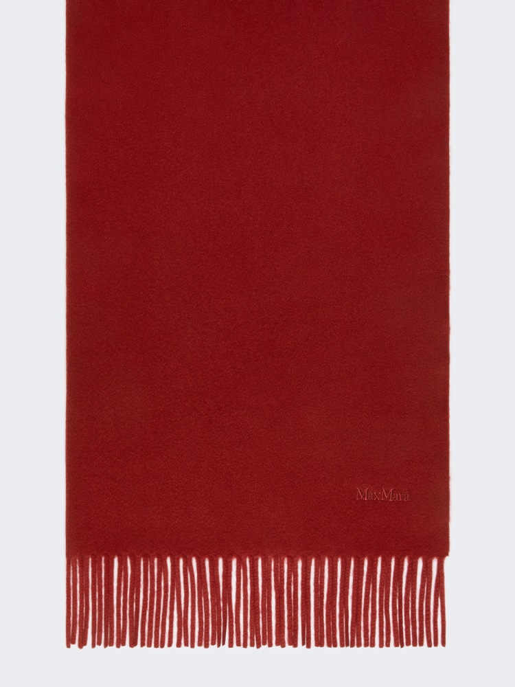 Cashmere logo stole - RED PURPLE - Max Mara