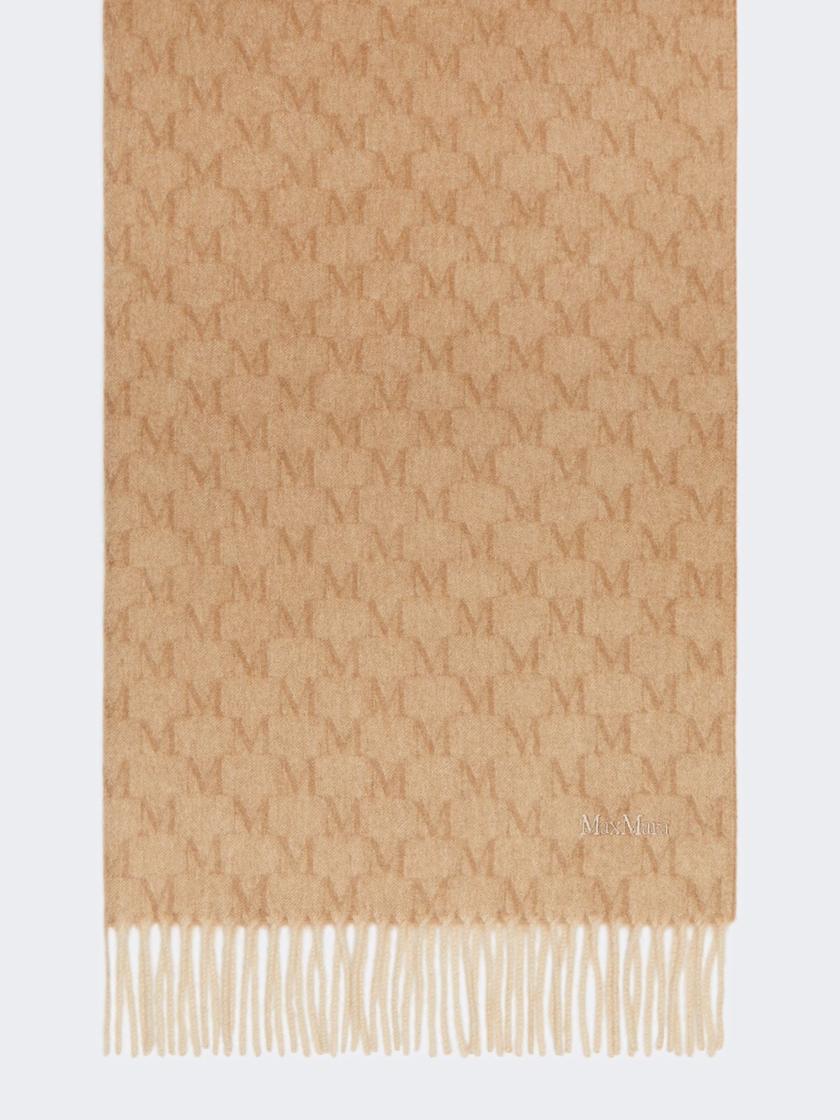 Jacquard camel stole - BEIGE GOLDEN - Max Mara