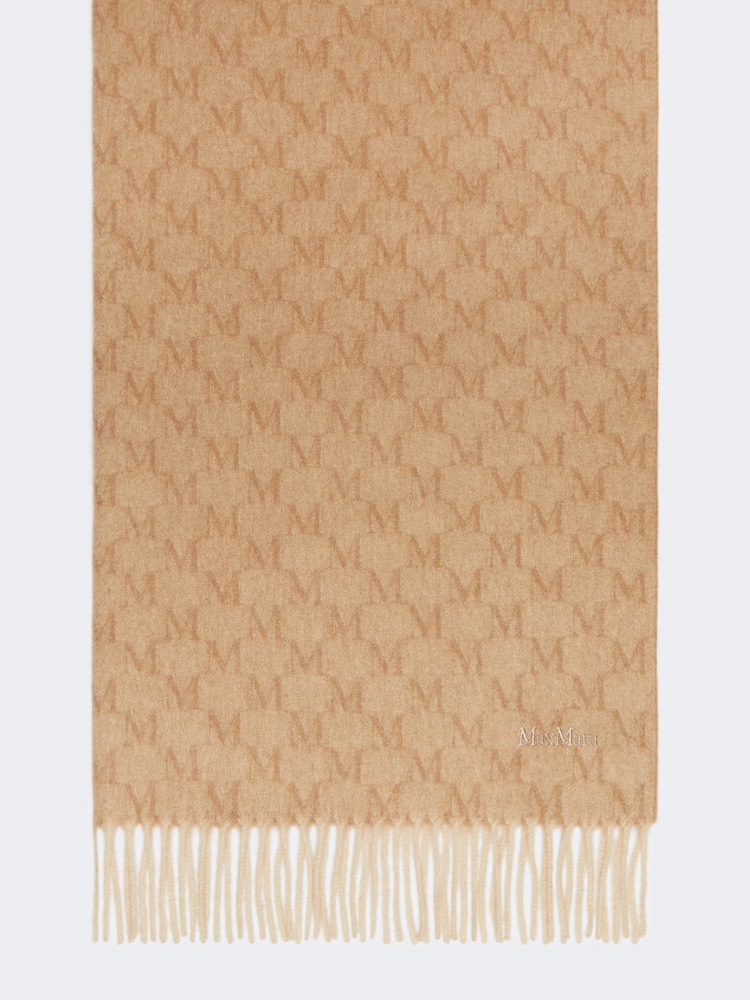 Jacquard camel stole - BEIGE GOLDEN - Max Mara