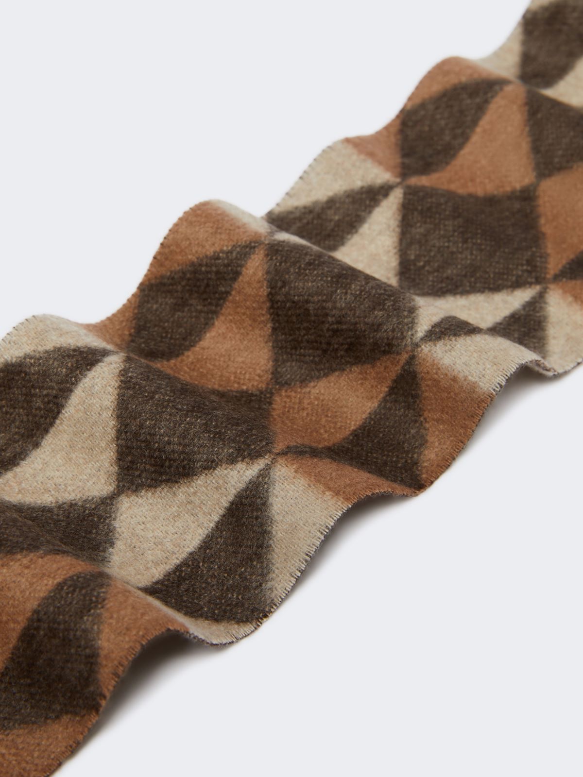 Jacquard cashmere scarf - BEIGE - Max Mara - 3