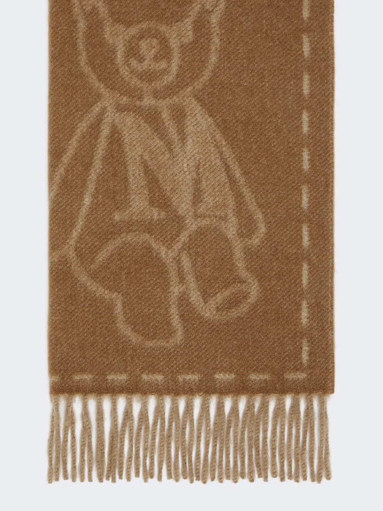 Jacquard cashmere stole - BEIGE - Max Mara