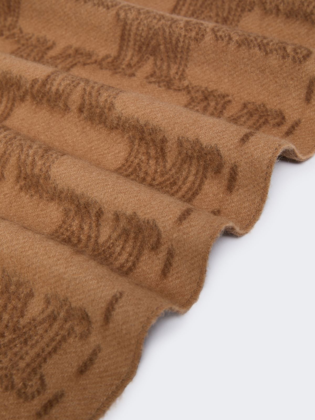 Jacquard cashmere stole - CAMEL - Max Mara - 3