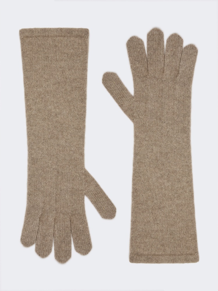 [ＭＭジョック] ピュア カシミヤ ニット グローブ - BEIGE - Max Mara