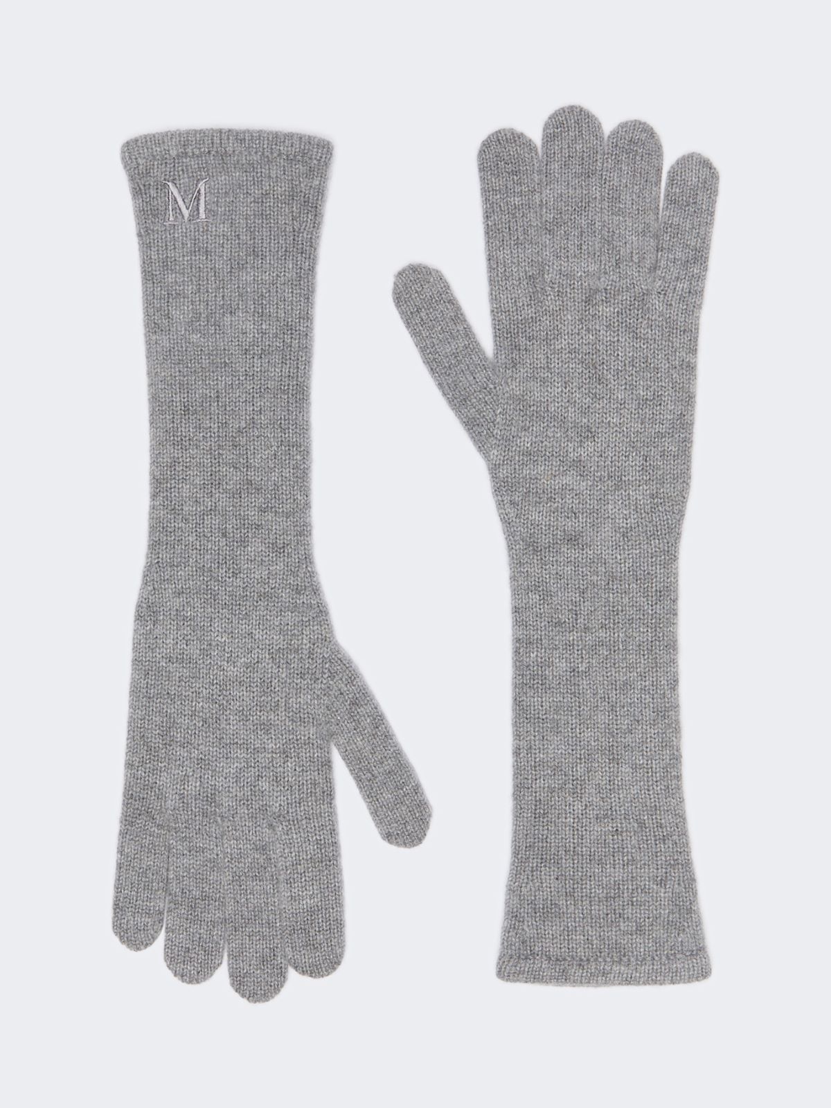 Cashmere gloves - LIGHT GREY - Max Mara