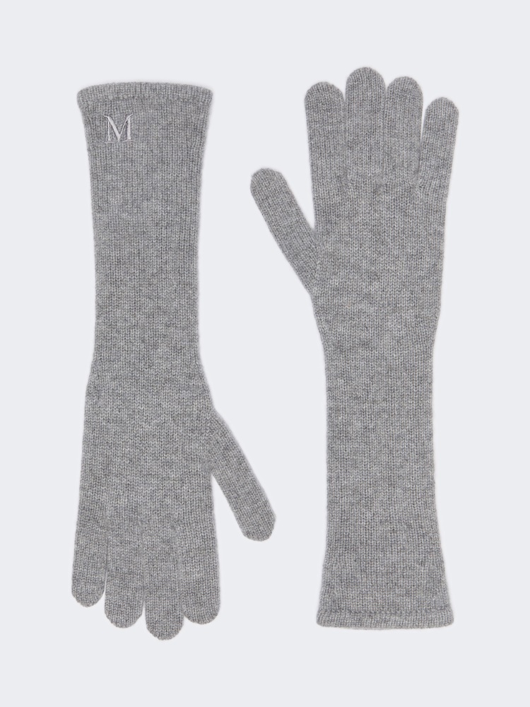 Cashmere gloves - LIGHT GREY - Max Mara