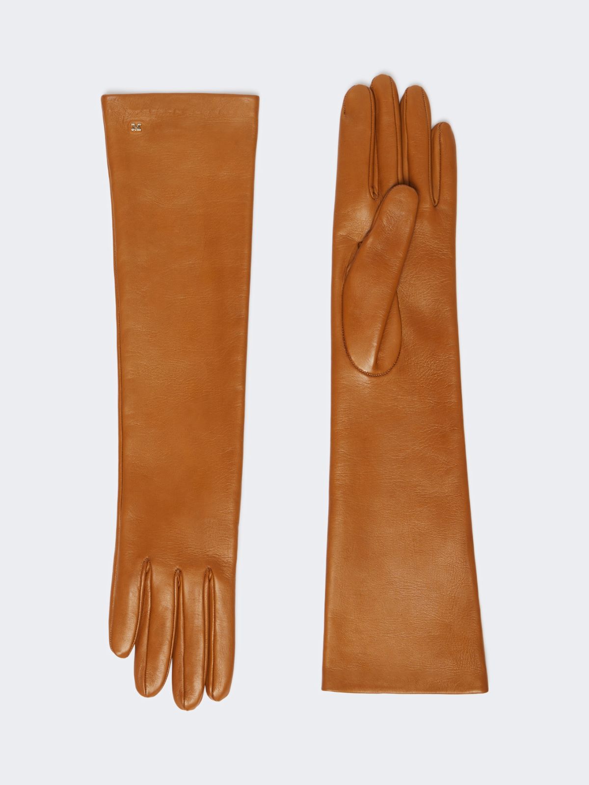 Long Nappa leather gloves - BEIGE - Max Mara