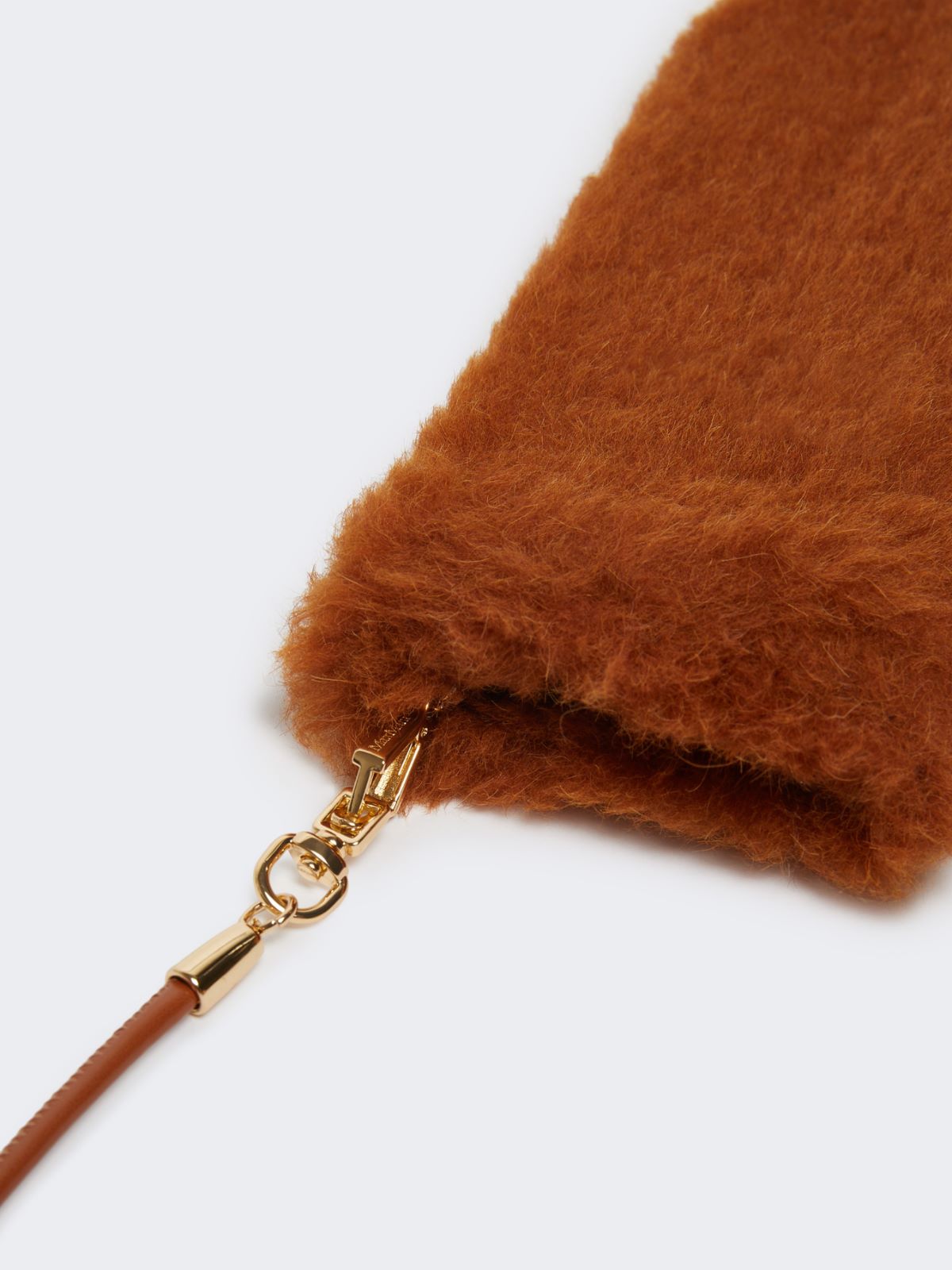Mittens in alpaca and wool Teddy fabric - BROWN BRONZE - Max Mara - 3