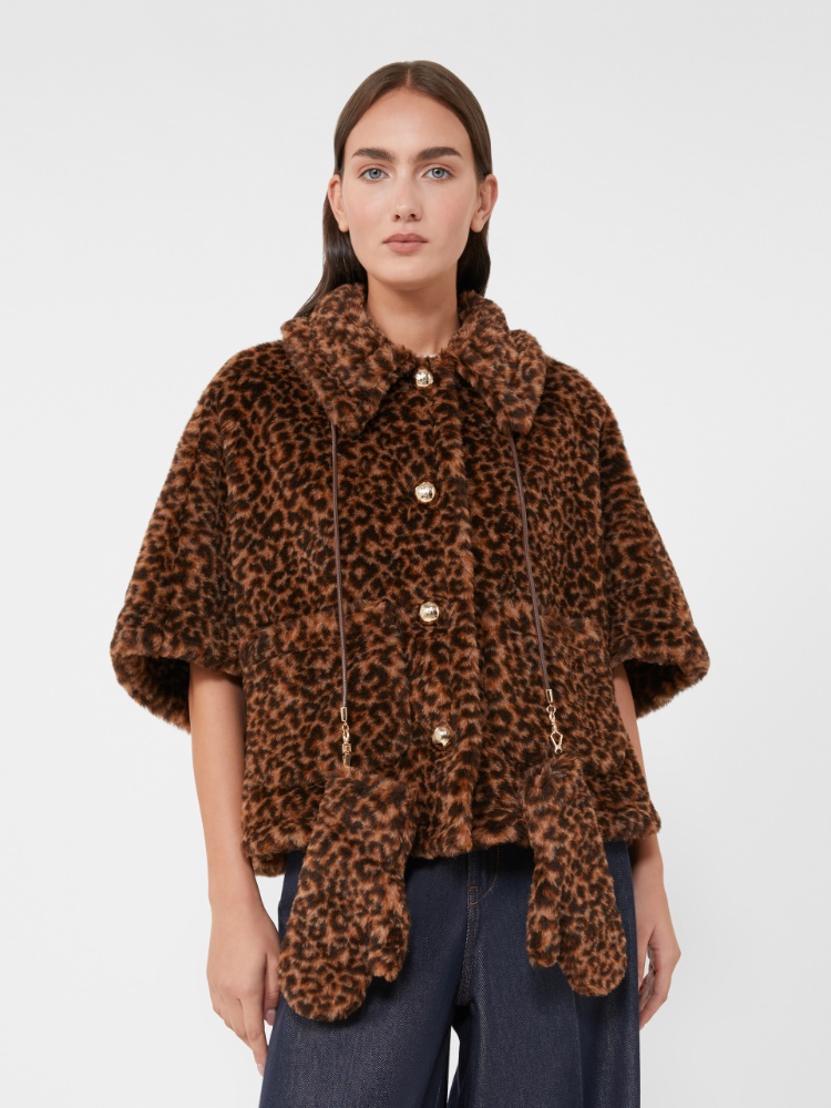 Moufles en tissu Teddy jacquard d’alpaga et laine - BEIGE - Max Mara