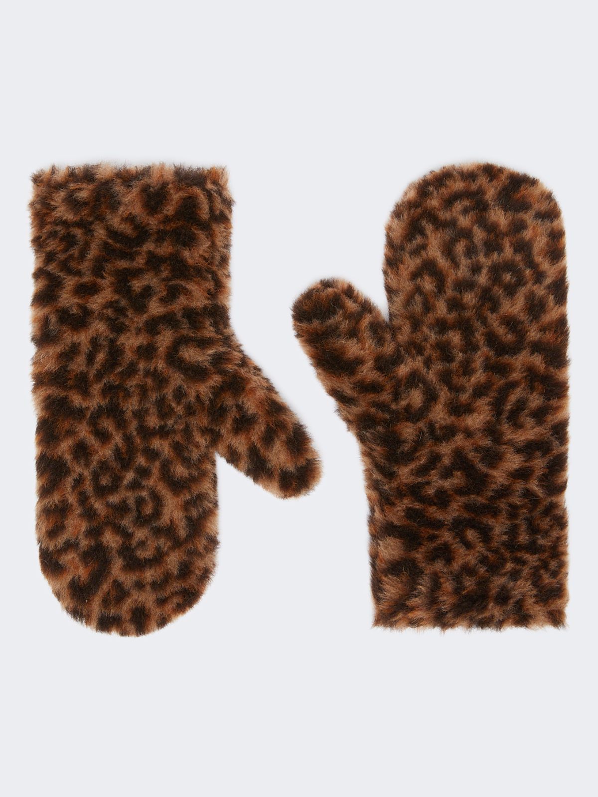 Mittens in jacquard-knit alpaca and wool Teddy fabric - BEIGE - Max Mara - 9