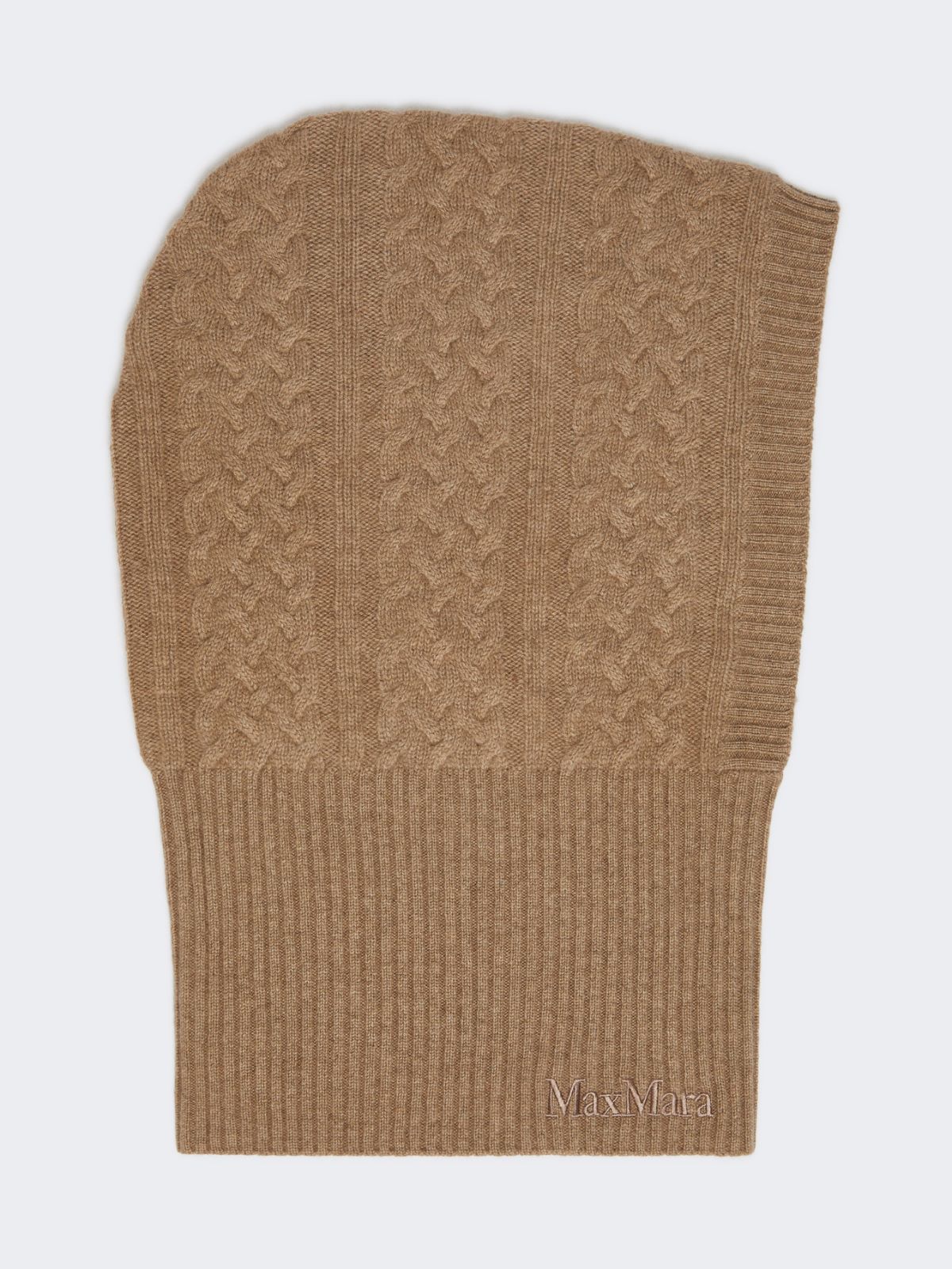 Cashmere balaclava - BEIGE - Max Mara - 8