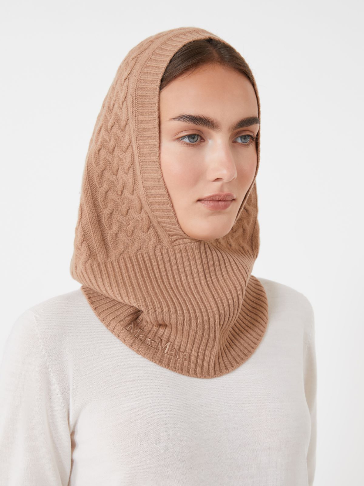 Cashmere balaclava - CAMEL - Max Mara