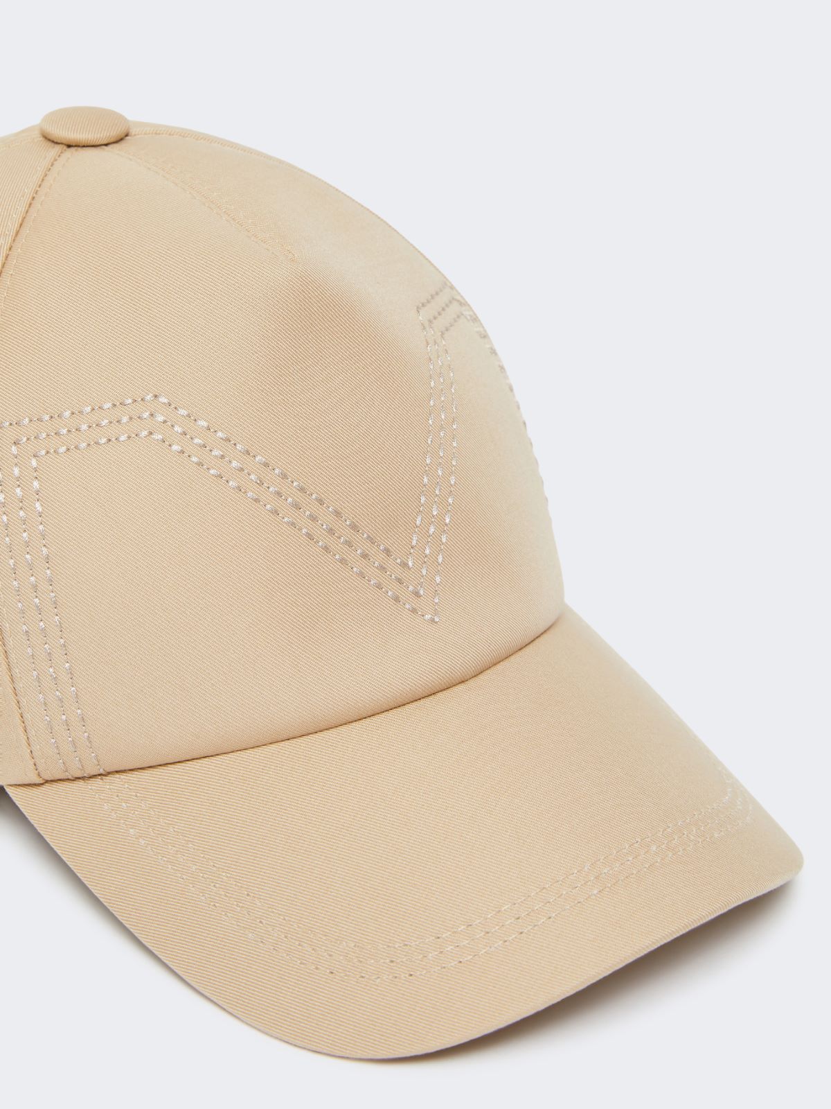 Gabardine water-repellent baseball cap - SAND - Max Mara - 2