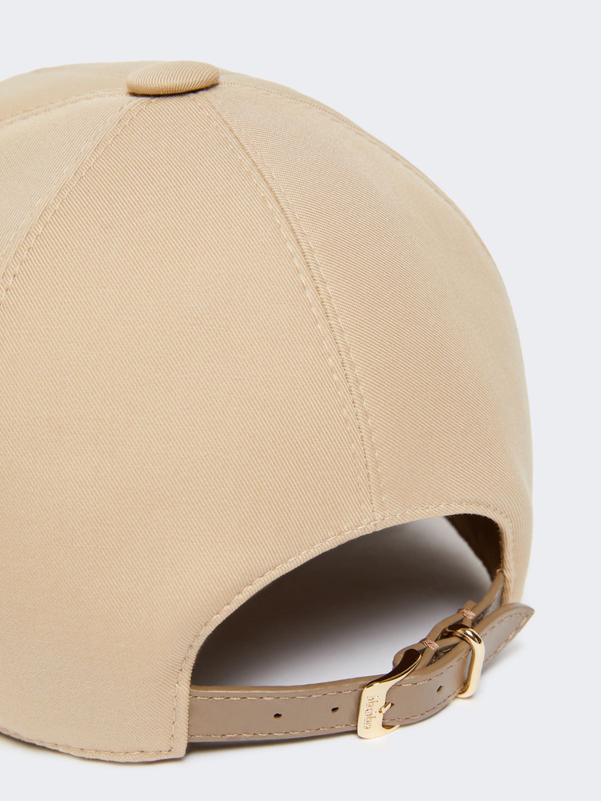 Gabardine water-repellent baseball cap - SAND - Max Mara - 3