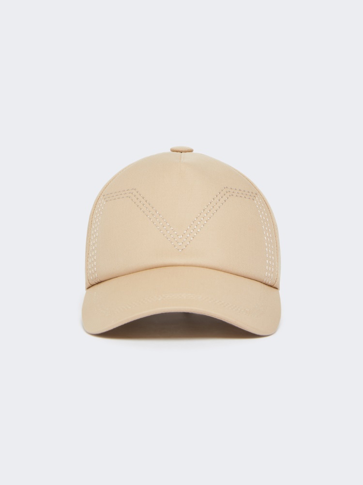 Gabardine water-repellent baseball cap - SAND - Max Mara